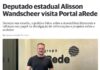 DEPUTADO ESTADUAL ALISSON WANDSCHEER VISITA PORTAL AREDE
