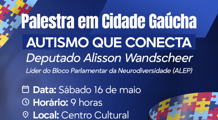 CIDADE GAÚCHA RECEBE PALESTRA AUTISMO QUE CONECTA NESTE SÁBADO